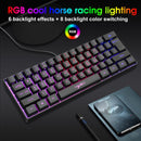 HXSJ V700 61 Keys RGB Lighting Gaming Wired Keyboard (Black)