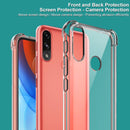 For Motorola Moto E7 Power IMAK All-inclusive Shockproof Airbag TPU Case with Screen Protector(Transparent)