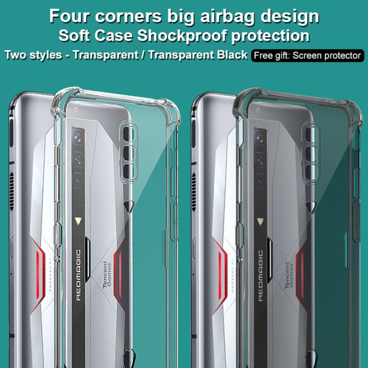For Nubia Red Magic 6 / 6 Pro IMAK All-inclusive Shockproof Airbag TPU Case with Screen Protector(Transparent)