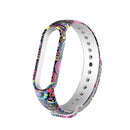 For Xiaomi Mi Band 6 (CA8856) Colored Drawing Silicone Watch Band(Peacock)