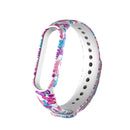 For Xiaomi Mi Band 6 (CA8856) Colored Drawing Silicone Watch Band(Butterflies)