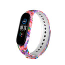 For Xiaomi Mi Band 6 (CA8856) Colored Drawing Silicone Watch Band(Oil Painting)