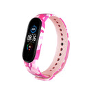 For Xiaomi Mi Band 6 (CA8856) Colored Drawing Silicone Watch Band(Camouflage Pink)