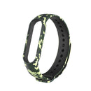For Xiaomi Mi Band 6 (CA8856) Colored Drawing Silicone Watch Band(Camouflage Green)