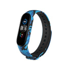 For Xiaomi Mi Band 6 (CA8856) Colored Drawing Silicone Watch Band(Camouflage Blue)