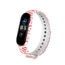 For Xiaomi Mi Band 6 (CA8856) Colored Drawing Silicone Watch Band(Lip Print)