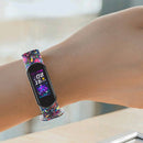 For Xiaomi Mi Band 6 (CA8856) Colored Drawing Silicone Watch Band(Flamingo)