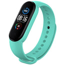 For Xiaomi Mi Band 6 (CA8856) Solid Color Silicone Watch Band(Mint Green)