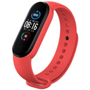 For Xiaomi Mi Band 6 (CA8856) Solid Color Silicone Watch Band(Orange Red)