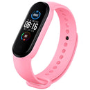 For Xiaomi Mi Band 6 (CA8856) Solid Color Silicone Watch Band(Pink)