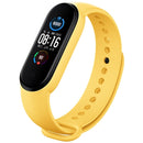 For Xiaomi Mi Band 6 (CA8856) Solid Color Silicone Watch Band(Yellow)