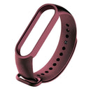 For Xiaomi Mi Band 6 (CA8856) Solid Color Silicone Watch Band(Wine Red)