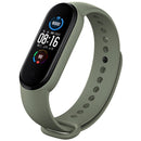For Xiaomi Mi Band 6 (CA8856) Solid Color Silicone Watch Band(Army Green)