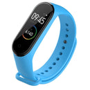 For Xiaomi Mi Band 6 (CA8856) Solid Color Silicone Watch Band(Blue)