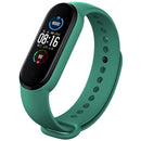 For Xiaomi Mi Band 6 (CA8856) Solid Color Silicone Watch Band(Dark Green)
