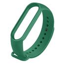 For Xiaomi Mi Band 6 (CA8856) Solid Color Silicone Watch Band(Dark Green)