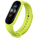 For Xiaomi Mi Band 6 (CA8856) Solid Color Silicone Watch Band(Lime Green)
