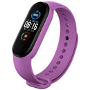 For Xiaomi Mi Band 6 (CA8856) Solid Color Silicone Watch Band(Dark Purple)