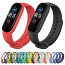 For Xiaomi Mi Band 6 (CA8856) Solid Color Silicone Watch Band(Black)