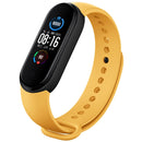 For Xiaomi Mi Band 6 (CA8856) Two-color Silicone Watch Band(Yellow+Black)