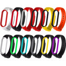 For Xiaomi Mi Band 6 (CA8856) Two-color Silicone Watch Band(Yellow+Black)