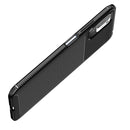 For Xiaomi Redmi Note 10 5G Carbon Fiber Texture Shockproof TPU Case(Blue)