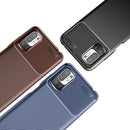 For Xiaomi Redmi Note 10 5G Carbon Fiber Texture Shockproof TPU Case(Blue)