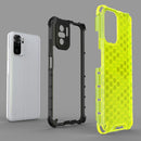 For Xiaomi Redmi Note 10 4G Shockproof Honeycomb PC + TPU Case(Blue)