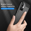 For Xiaomi Redmi Note 10 5G Brushed Texture Carbon Fiber TPU Case(Black)