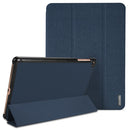 For Samsung Galaxy Tab A 10.1 (2019) DUX DUCIS Domo Series Horizontal Flip Magnetic PU Leather Case with 3-folding Holder(Blue)