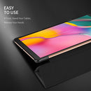 For Samsung Galaxy Tab A 10.1 (2019) DUX DUCIS Domo Series Horizontal Flip Magnetic PU Leather Case with 3-folding Holder(Blue)