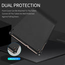 For Samsung Galaxy Tab A 10.1 (2019) DUX DUCIS Domo Series Horizontal Flip Magnetic PU Leather Case with 3-folding Holder(Blue)