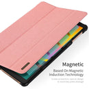 For Samsung Galaxy Tab A 10.1 (2019) DUX DUCIS Domo Series Horizontal Flip Magnetic PU Leather Case with 3-folding Holder(Blue)