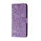 For Motorola Moto E7 Power Lace Flower Embossing Pattern Horizontal Flip Leather Case with Holder & Card Slots & Wallet & Photo Frame(Purple)