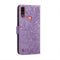 For Motorola Moto E7 Power Lace Flower Embossing Pattern Horizontal Flip Leather Case with Holder & Card Slots & Wallet & Photo Frame(Purple)