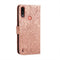 For Motorola Moto E7 Power Lace Flower Embossing Pattern Horizontal Flip Leather Case with Holder & Card Slots & Wallet & Photo Frame(Rose Gold)