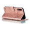 For Motorola Moto E7 Power Lace Flower Embossing Pattern Horizontal Flip Leather Case with Holder & Card Slots & Wallet & Photo Frame(Rose Gold)