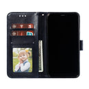 For Motorola Moto E7 Power Lace Flower Embossing Pattern Horizontal Flip Leather Case with Holder & Card Slots & Wallet & Photo Frame(Dark Blue)