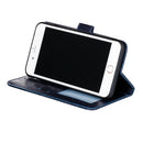 For Motorola Moto E7 Power Lace Flower Embossing Pattern Horizontal Flip Leather Case with Holder & Card Slots & Wallet & Photo Frame(Dark Blue)