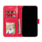 For Motorola Moto E7 Power Lace Flower Embossing Pattern Horizontal Flip Leather Case with Holder & Card Slots & Wallet & Photo Frame(Red)