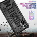 For Xiaomi Redmi Note 10 Shockproof TPU + PC Magnetic Protective Case with Holder(Gold)