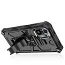 For Xiaomi Redmi Note 10 Shockproof TPU + PC Magnetic Protective Case with Holder(Silver)
