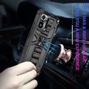 For Xiaomi Redmi Note 10 Shockproof TPU + PC Magnetic Protective Case with Holder(Silver)