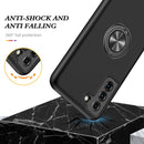 For Samsung Galaxy S21 5G PC + TPU Shockproof Magnetic Protective Case with Invisible Ring Holder(Black)