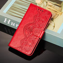 For Nokia 5.4 Flower Vine Embossing Pattern Horizontal Flip Leather Case with Card Slot & Holder & Wallet & Lanyard(Red)