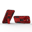 Supersonic PC + TPU Shock-proof Protective Case with Holder For iPhone SE 2022 / SE 2020 / 8 / 7(Red)
