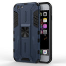 Supersonic PC + TPU Shock-proof Protective Case with Holder For iPhone SE 2022 / SE 2020 / 8 / 7(Dark Blue)