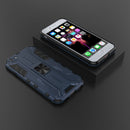 Supersonic PC + TPU Shock-proof Protective Case with Holder For iPhone SE 2022 / SE 2020 / 8 / 7(Dark Blue)