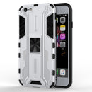 Supersonic PC + TPU Shock-proof Protective Case with Holder For iPhone SE 2022 / SE 2020 / 8 / 7(Silver)