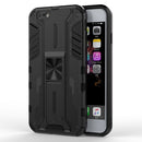 Supersonic PC + TPU Shock-proof Protective Case with Holder For iPhone SE 2022 / SE 2020 / 8 / 7(Black)
